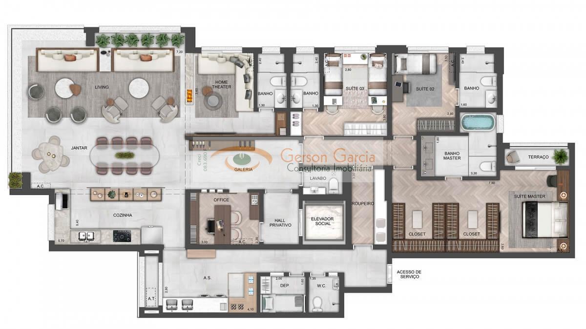 Apartamento, 4 quartos, 238 m² - Foto 21