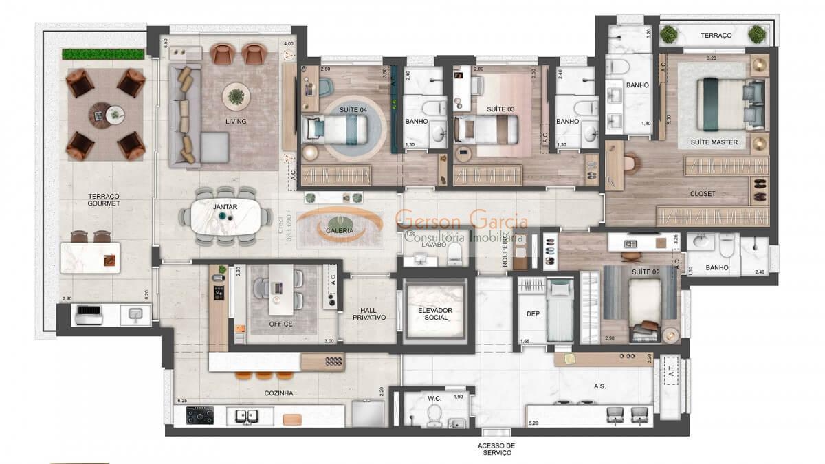 Apartamento, 4 quartos, 238 m² - Foto 20