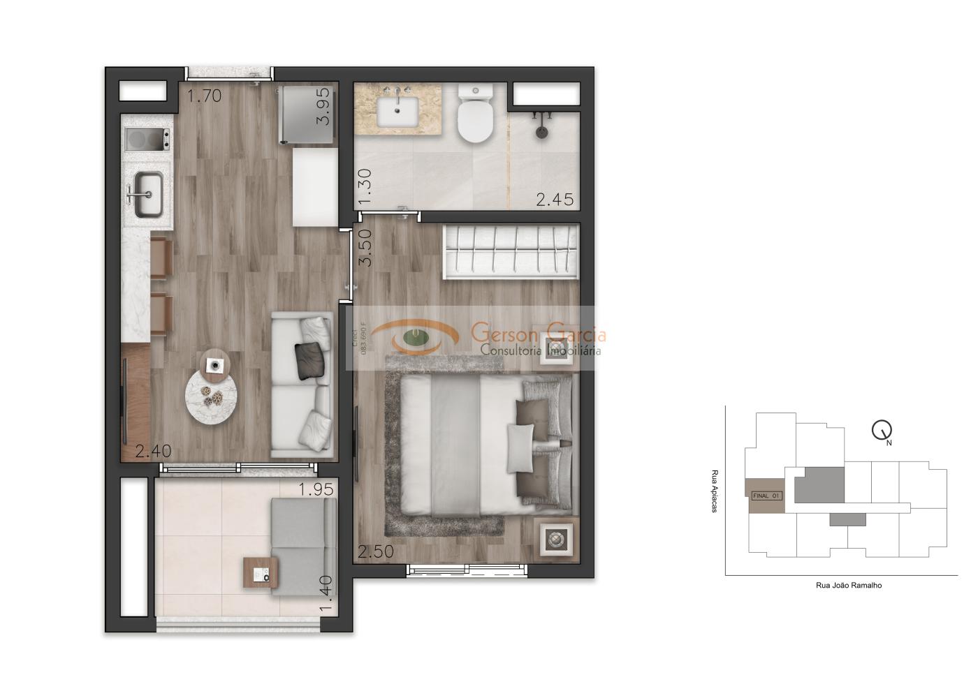 Apartamento, 2 quartos, 45 m² - Foto 22