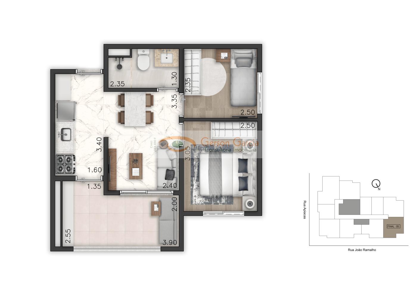 Apartamento, 2 quartos, 45 m² - Foto 24