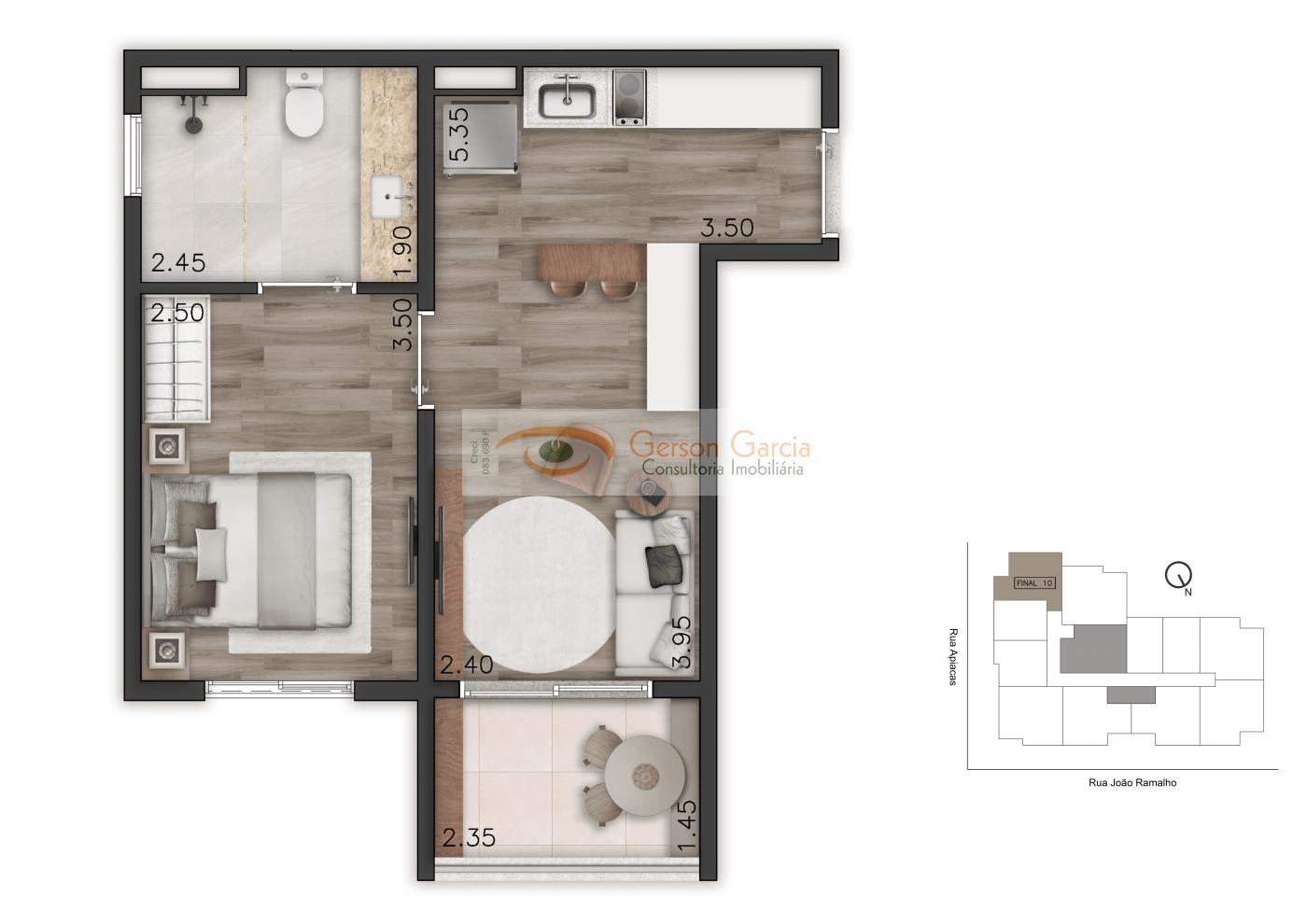 Apartamento, 2 quartos, 45 m² - Foto 28