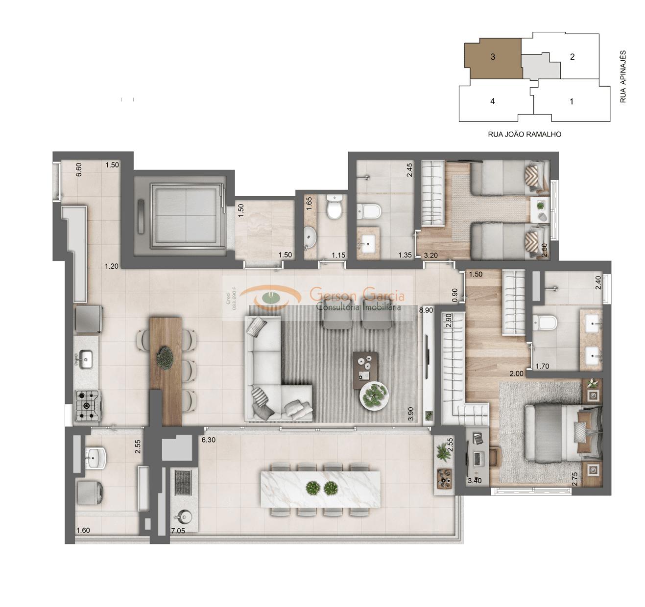 Apartamento, 3 quartos, 135 m² - Foto 37
