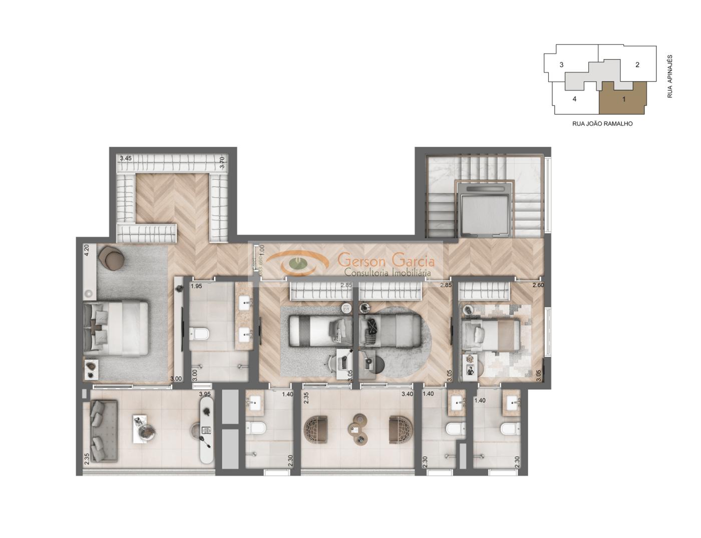 Apartamento, 3 quartos, 135 m² - Foto 39