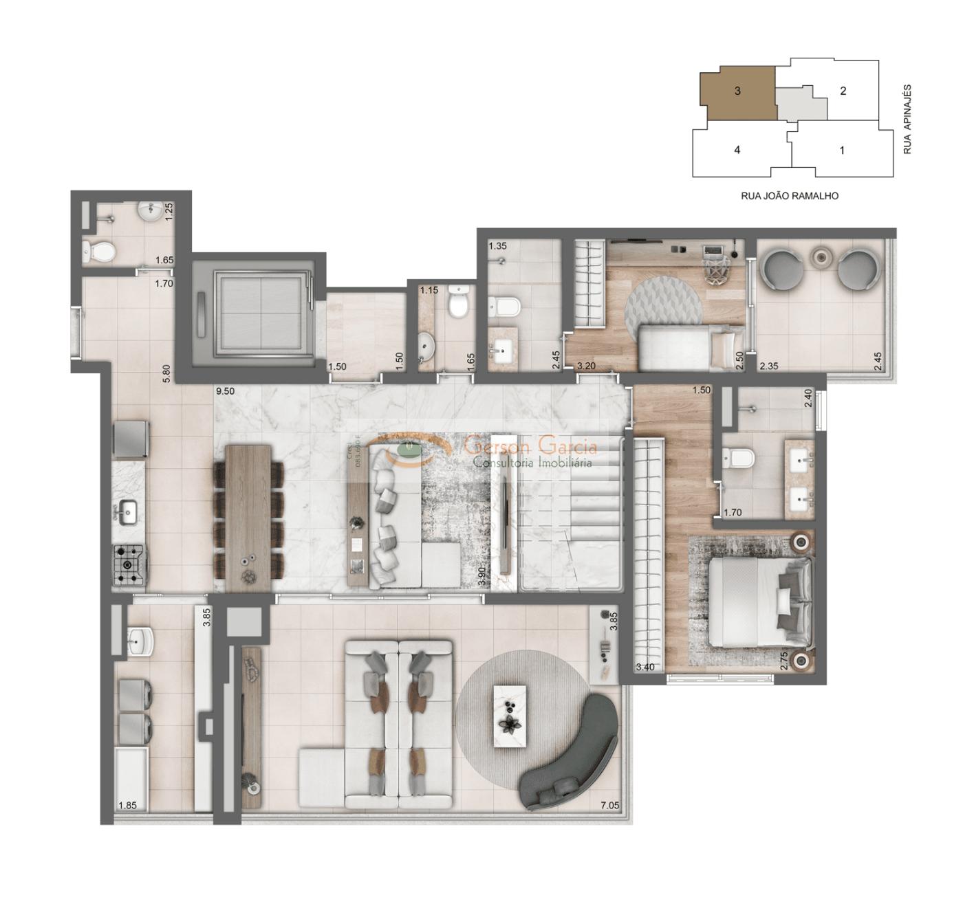 Apartamento, 3 quartos, 135 m² - Foto 42