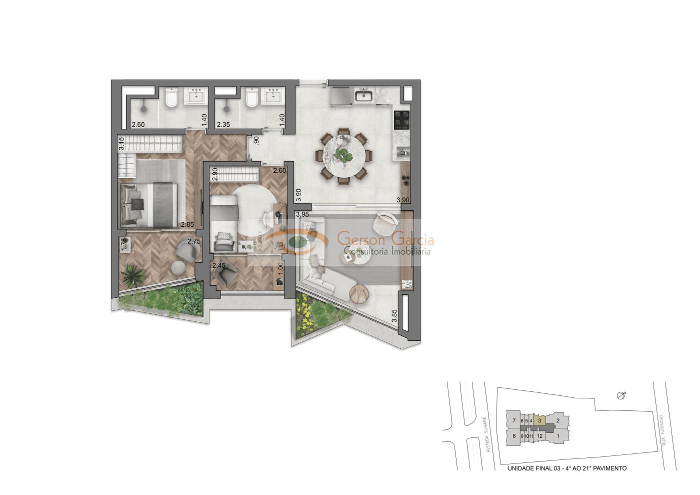 Apartamento, 3 quartos, 132 m² - Foto 42