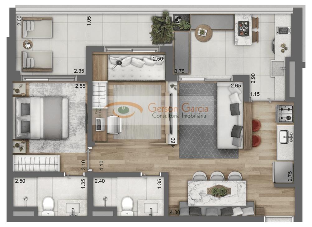 Sobrado, 2 quartos, 91 m² - Foto 38