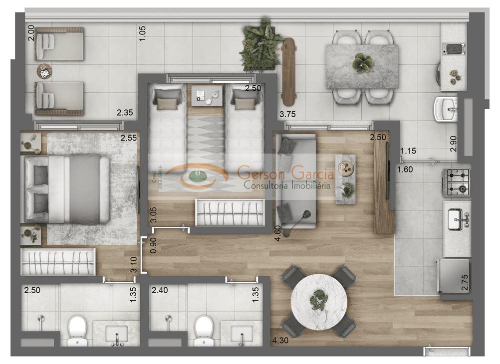 Sobrado, 2 quartos, 91 m² - Foto 37