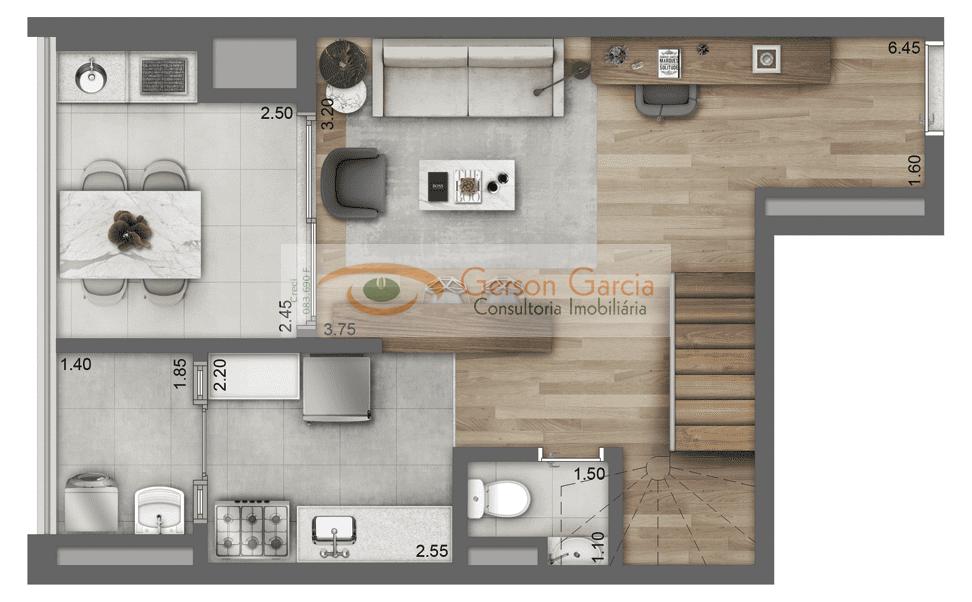 Sobrado, 2 quartos, 91 m² - Foto 41